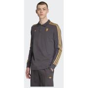 Adidas Originals Manchester United Terrace Icons Long Sleeve Polo Shir...