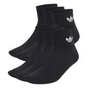 adidas Originals Sokker Trefoil Cushioned Crew 6-pack - Svart