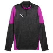 PUMA Treningsskjorte teamCUP 1/4 glidelås - PUMA Svart/Puma Sølv/Lilla