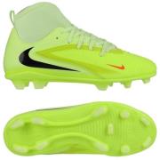 Nike Phantom 6 Club High Cut MG Max Voltage - Gønn/Svart/Hyper Crimson...