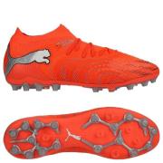 PUMA Future 9 Ultimate MG Unleashed - Glødende rød/PUMA White/PUMA Sva...