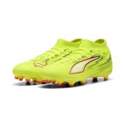 PUMA Ultra 6 Play + FG/AG Unleashed - Gul/PUMA Svart/Glødende rød/Lime...