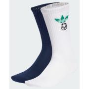 Adidas Originals FOOTBALL EMBROIDERED CREW SOCKS 2 PAIRS