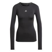 adidas Baselayer Techfit Langermet - Svart Kvinner