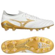 Mizuno Morelia Neo IV Beta Elite FG Bright Gold - Hvit/Gull/Cool Gray