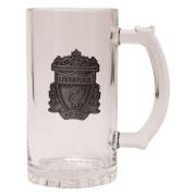 Liverpool Ølglass Logo - Sølv Metallisk
