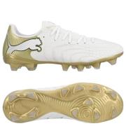 PUMA Future 9 Play FG/AG White Gold - PUMA White/Metallisk gull/PUMA S...