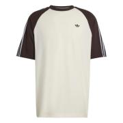 adidas Originals T-skjorte Britcore Ringer - Off White/Brun