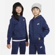 Nike Hettegenser NSW Club Fleece - Navy/Hvit Barn