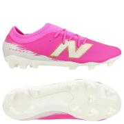 New Balance Furon V8 Team FG Pure Ambition - Pink Heat/Hvit/Gull Barn