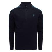 Liverpool 1/4 glidelås Track Top Athletic - Svart/Blå Barn