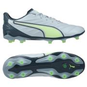 PUMA King Pro FG/AG Lights Out - Lys grønn/Fizzy Apple/Gray Skies Kvin...